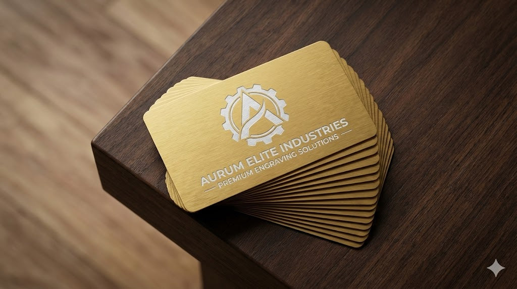 Custom Engraved Metal Business Cards (Premium Aluminum)