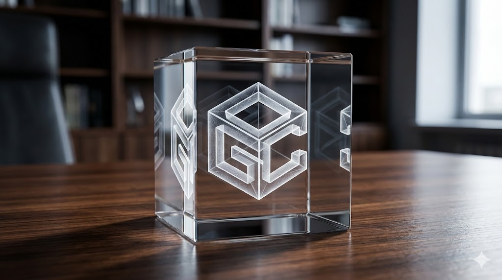 Custom 3D Crystal Cube