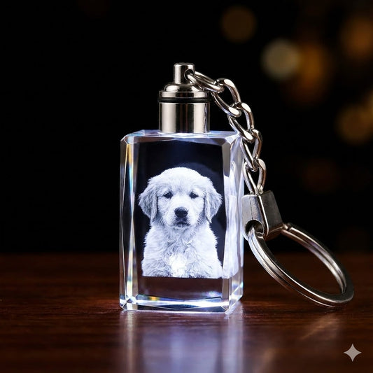 Custom LED Crystal Keychain