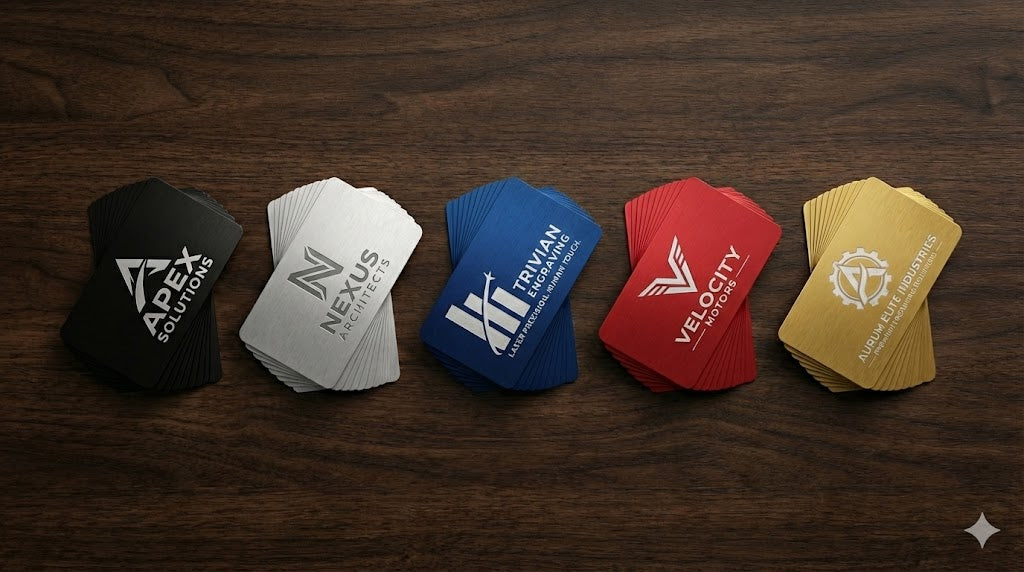 Custom Engraved Metal Business Cards (Premium Aluminum)