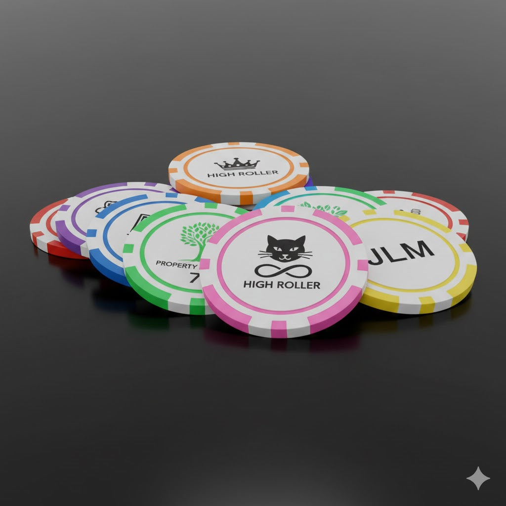 Custom Engraved Poker Chips - Casino Quality (11.5g)