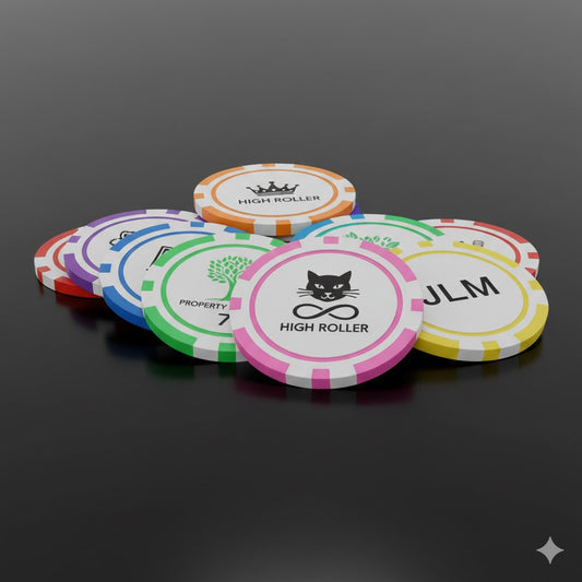 Custom Engraved Poker Chips - Casino Quality (11.5g)