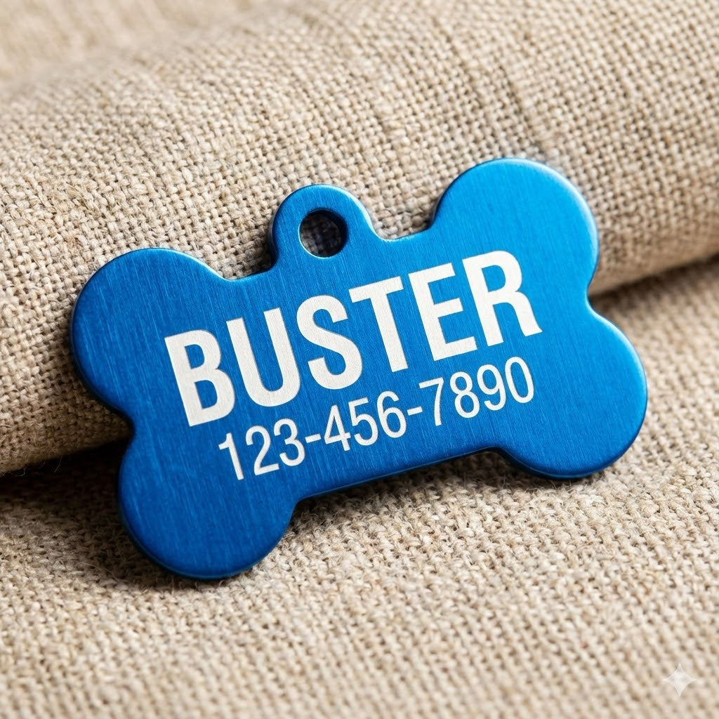 Custom Aluminum Pet ID Tag | Colorful & Lightweight