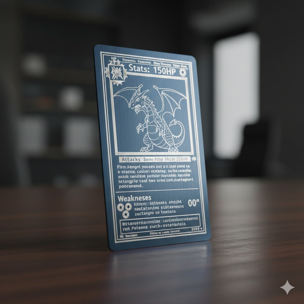 Custom Engraved Metal Trading Card - Collector's Edition