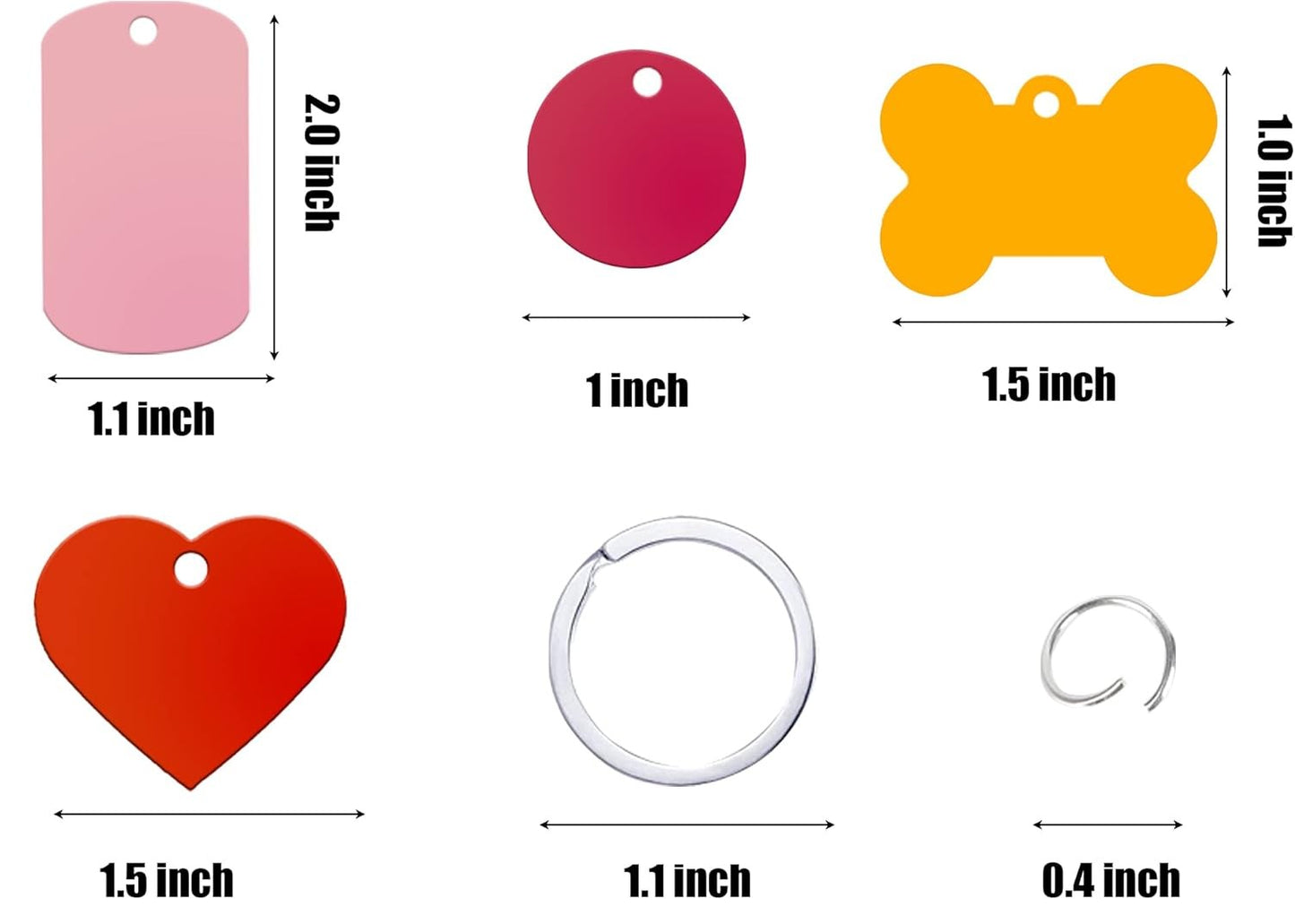 Custom Aluminum Pet ID Tag | Colorful & Lightweight
