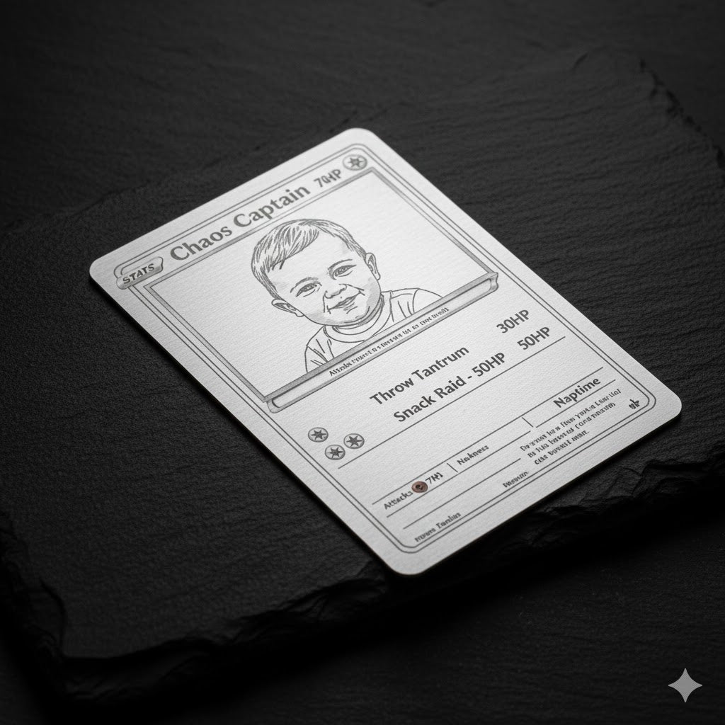 Custom Engraved Metal Trading Card - Collector's Edition