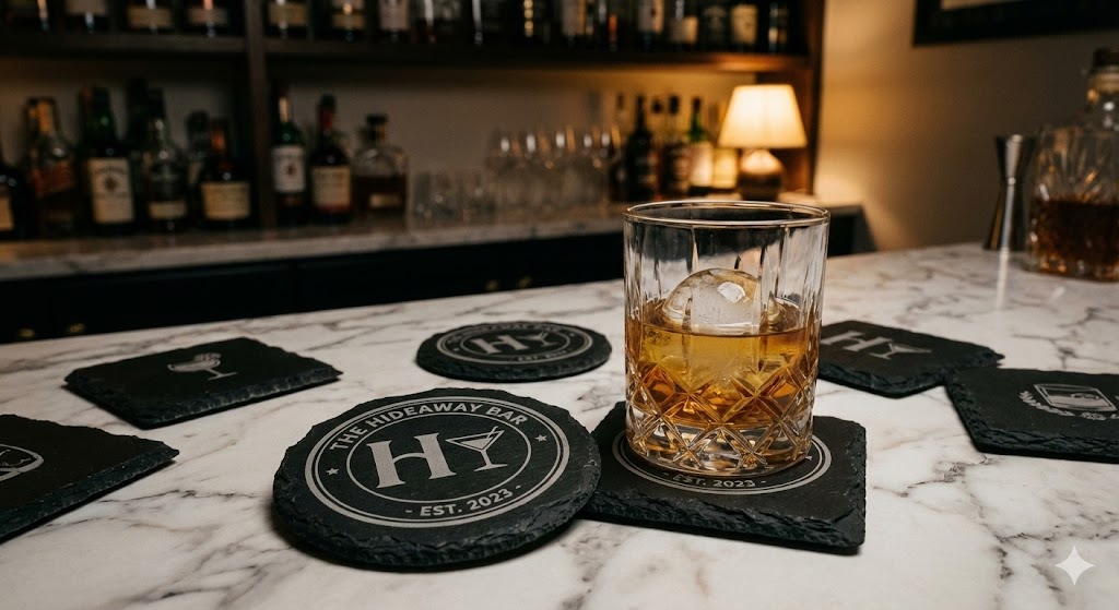 Premium Engraved Slate Coasters
