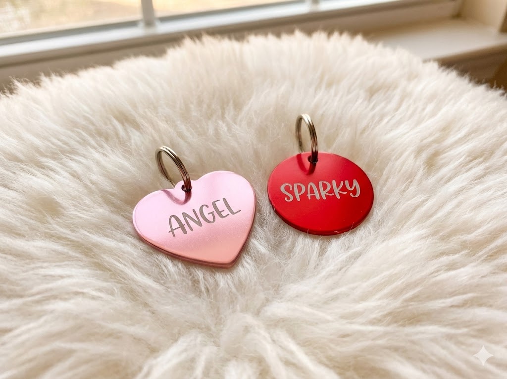 Custom Aluminum Pet ID Tag | Colorful & Lightweight